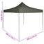 Party Tent 200 x 200 x 315 cm Antracit Oxford stof