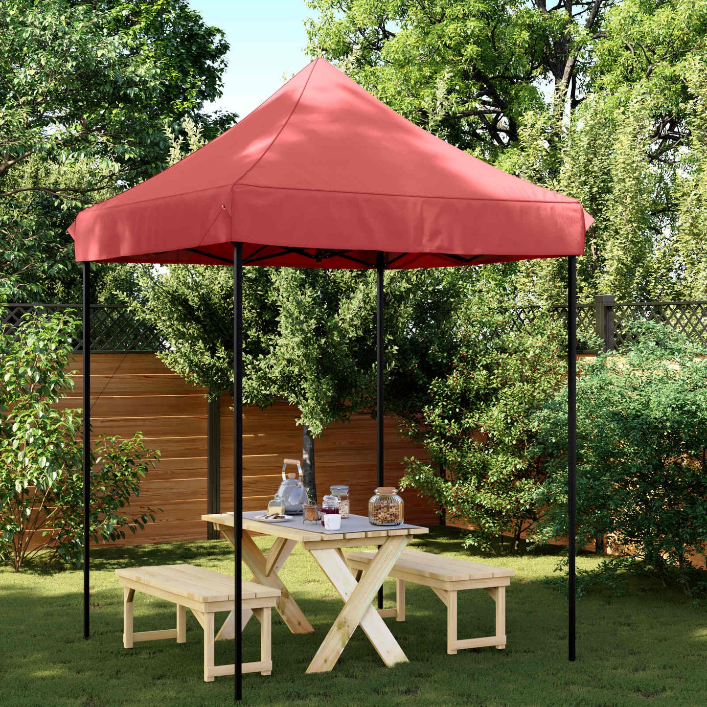 Party Tent 200 x 200 x 306 cm Bordeaux Oxford stof