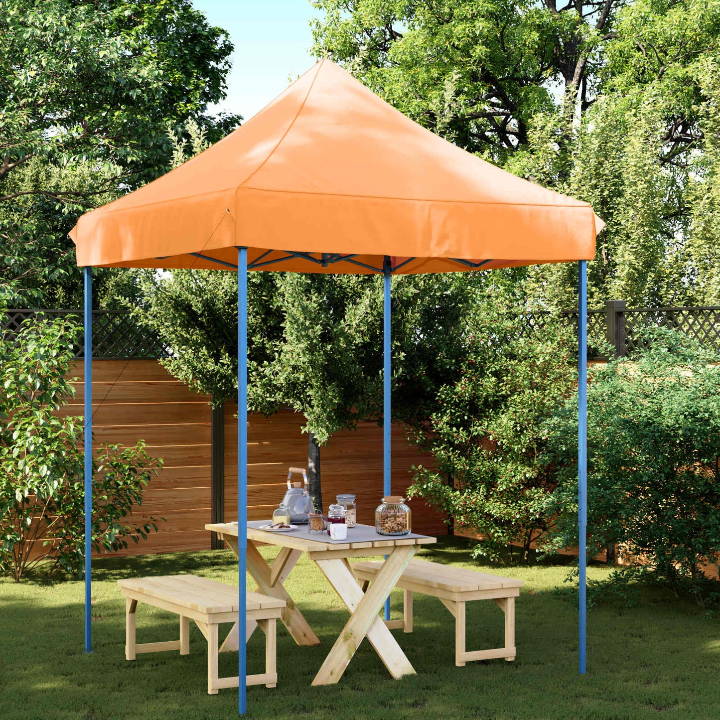 Party Tent 200 x 200 x 306 cm Orange Oxford stof