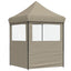 Party Tent 200 x 200 x 306 cm Gråbrun Oxford stof