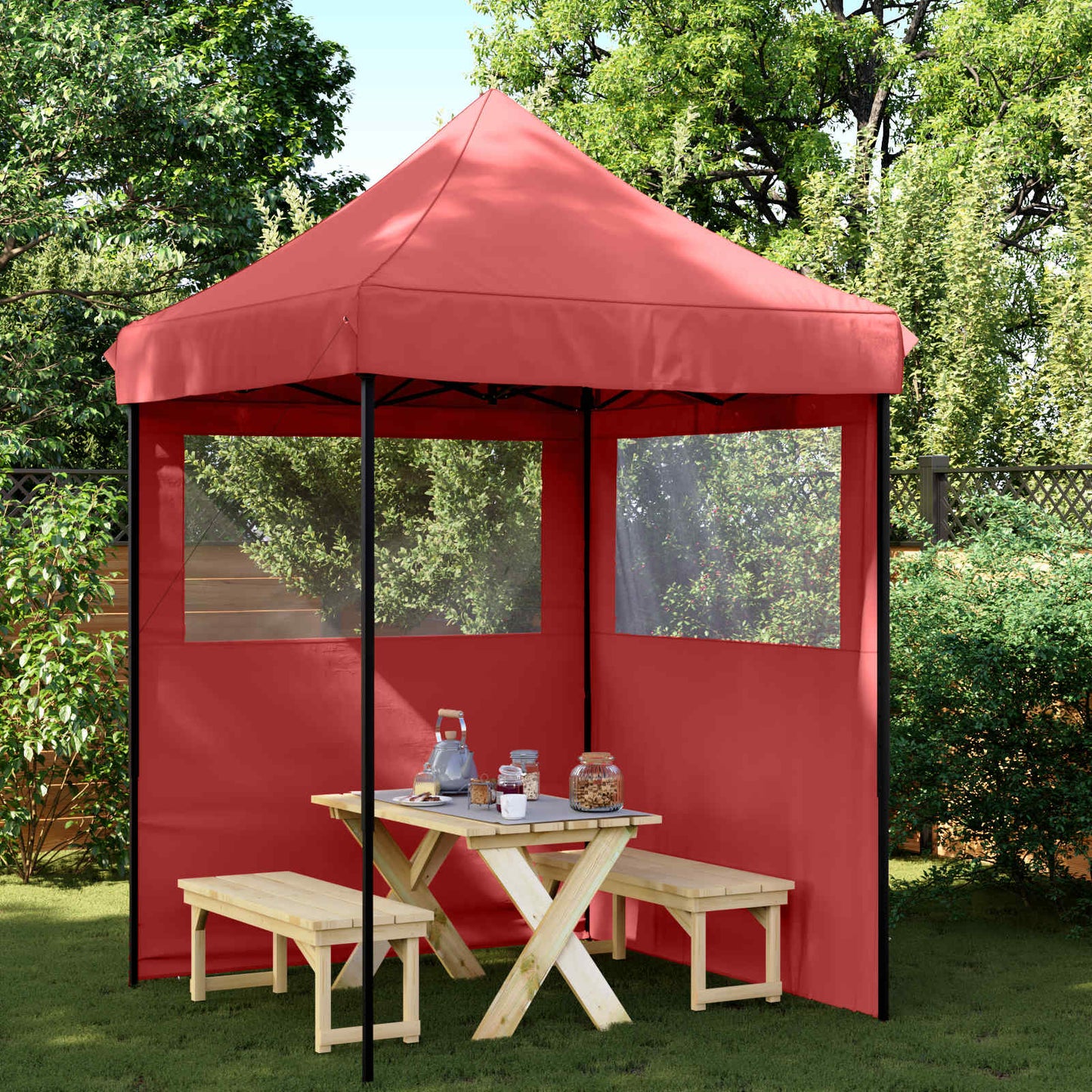 Party Tent 200 x 200 x 306 cm Bordeaux Oxford stof
