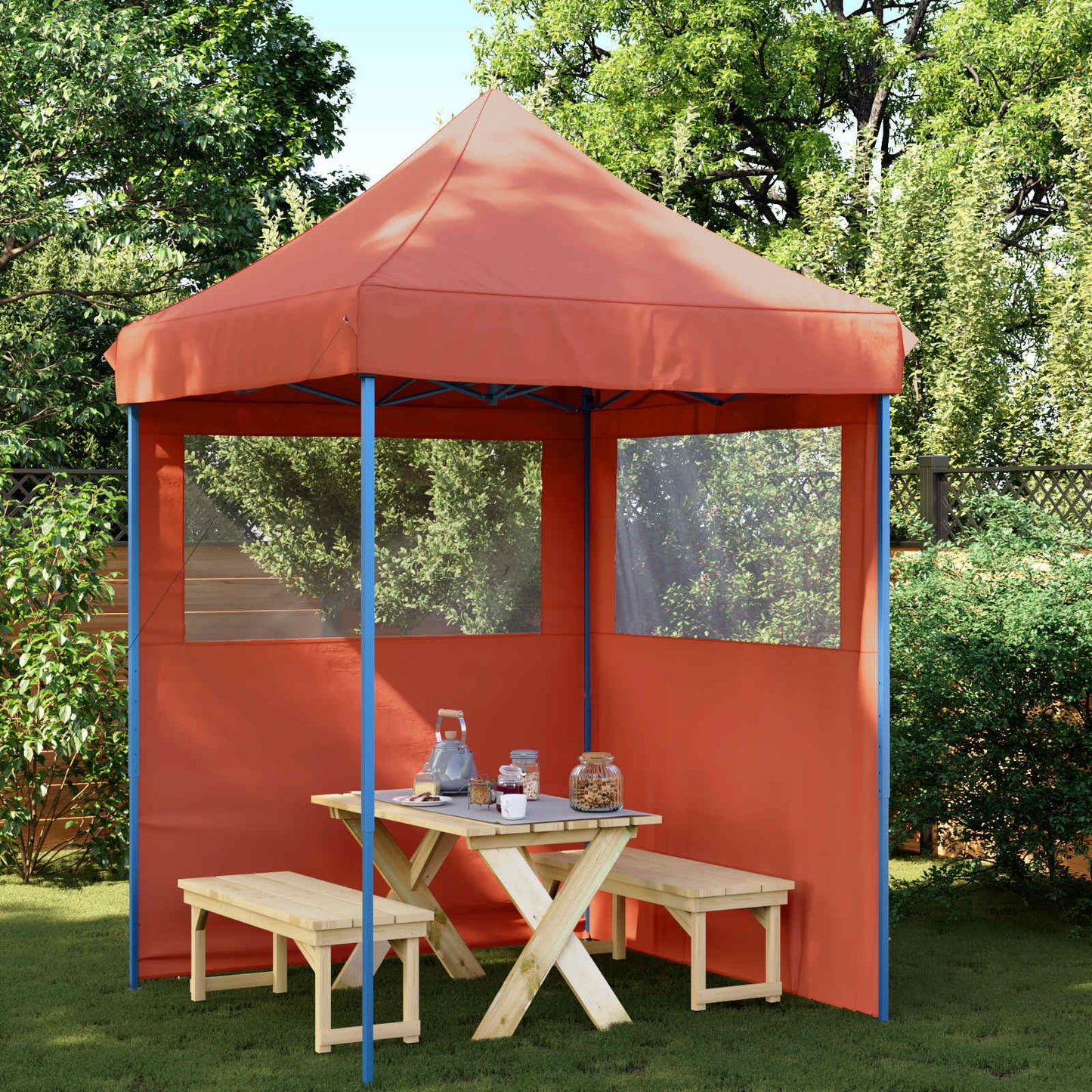 Party Tent 200 x 200 x 306 cm Terrakotta Oxford stof