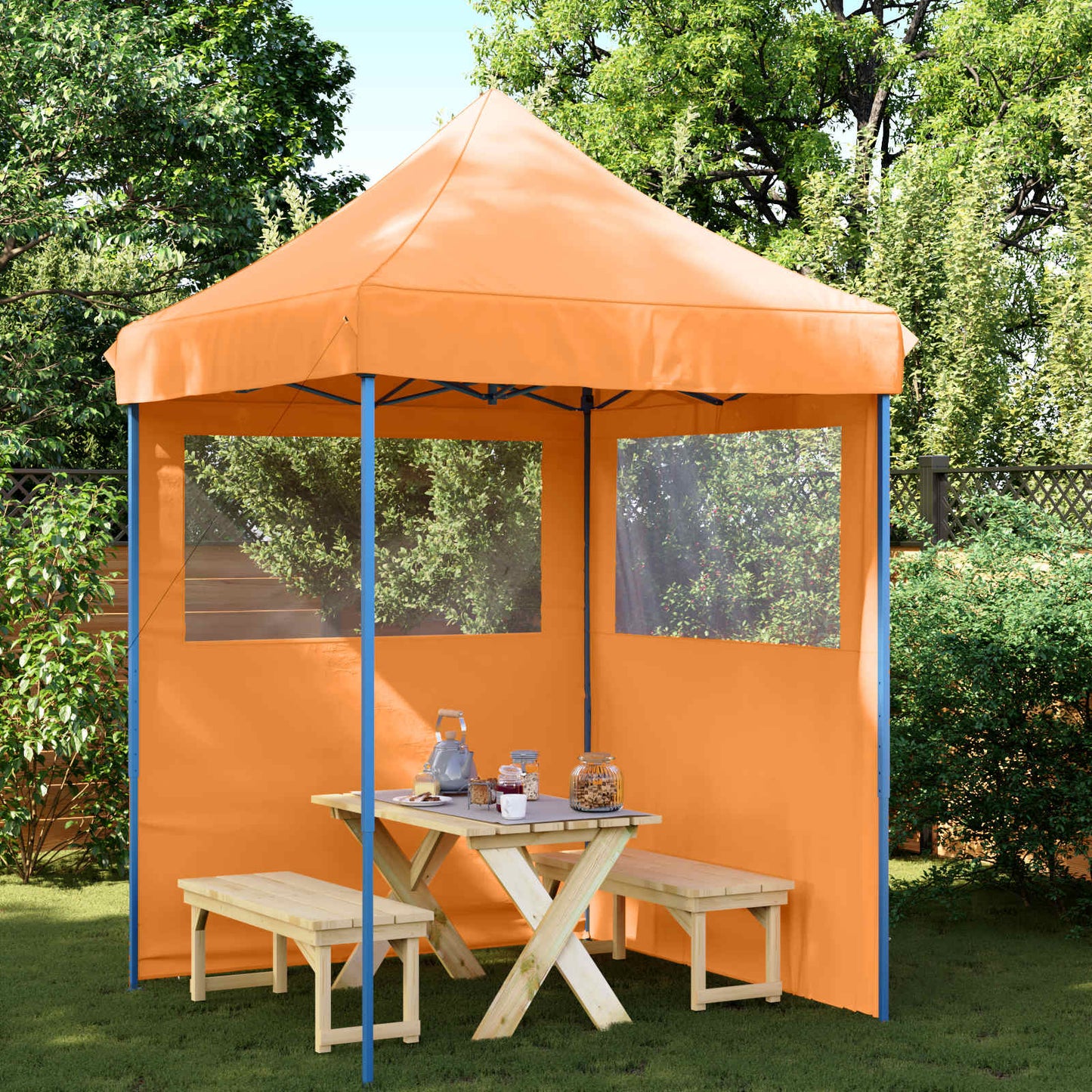 Party Tent 200 x 200 x 306 cm Orange Oxford stof