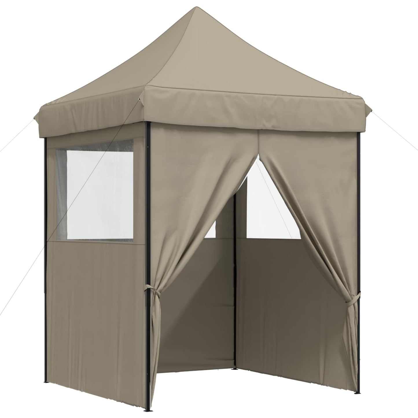 Party Tent 200 x 200 x 306 cm Gråbrun Oxford stof