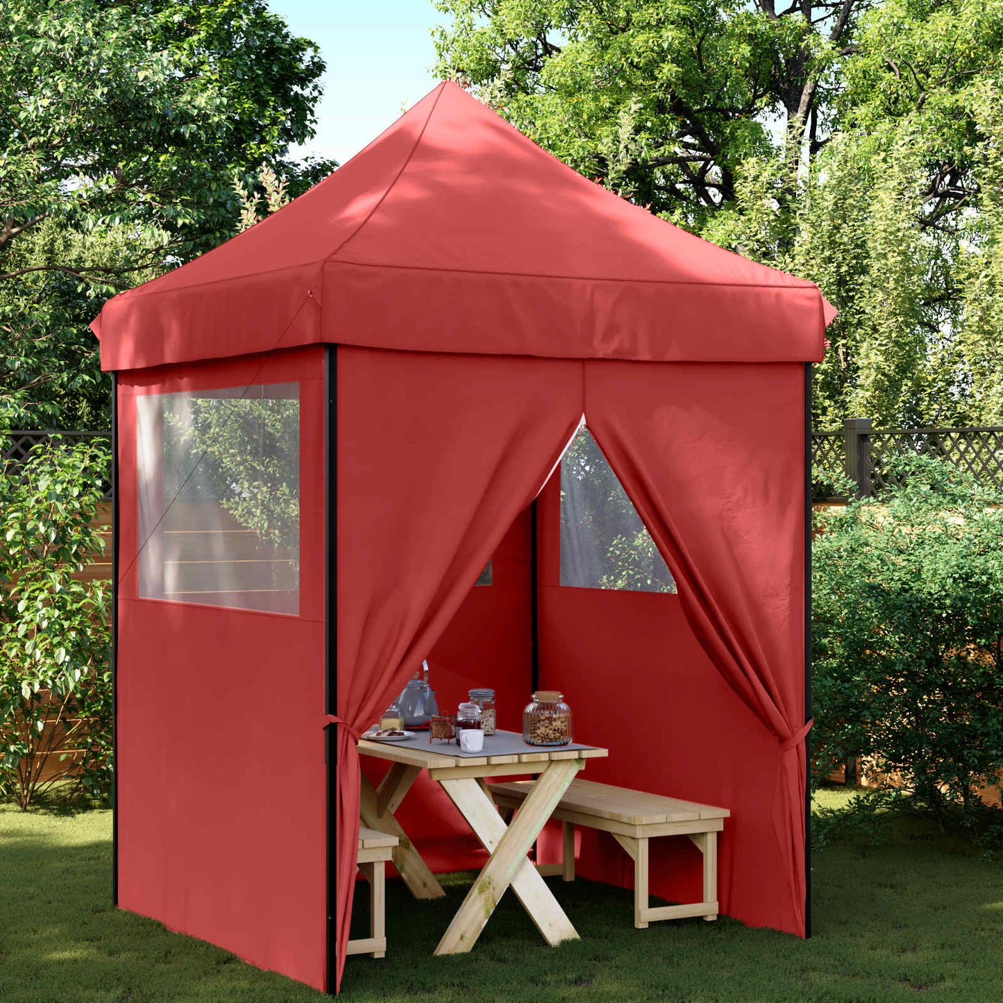 Party Tent 200 x 200 x 306 cm Bordeaux Oxford stof