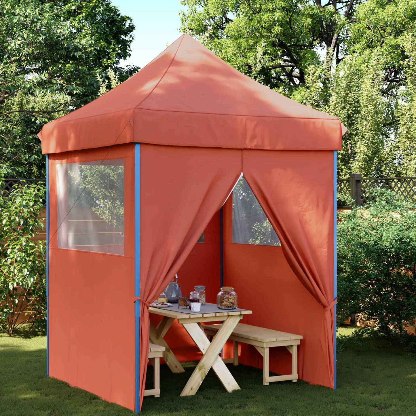 Party Tent 200 x 200 x 306 cm Terrakotta Oxford stof