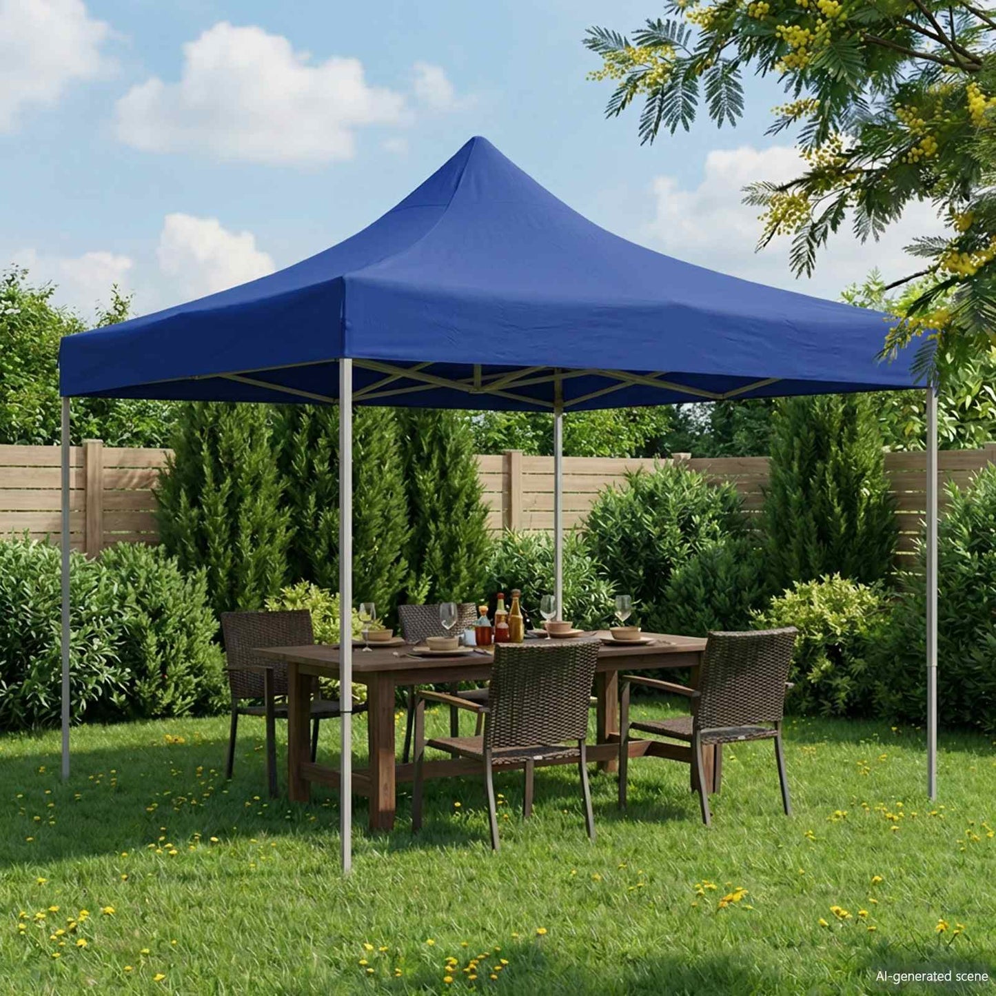 Party Tent 291 x 291 x 315 cm Blå Oxford stof