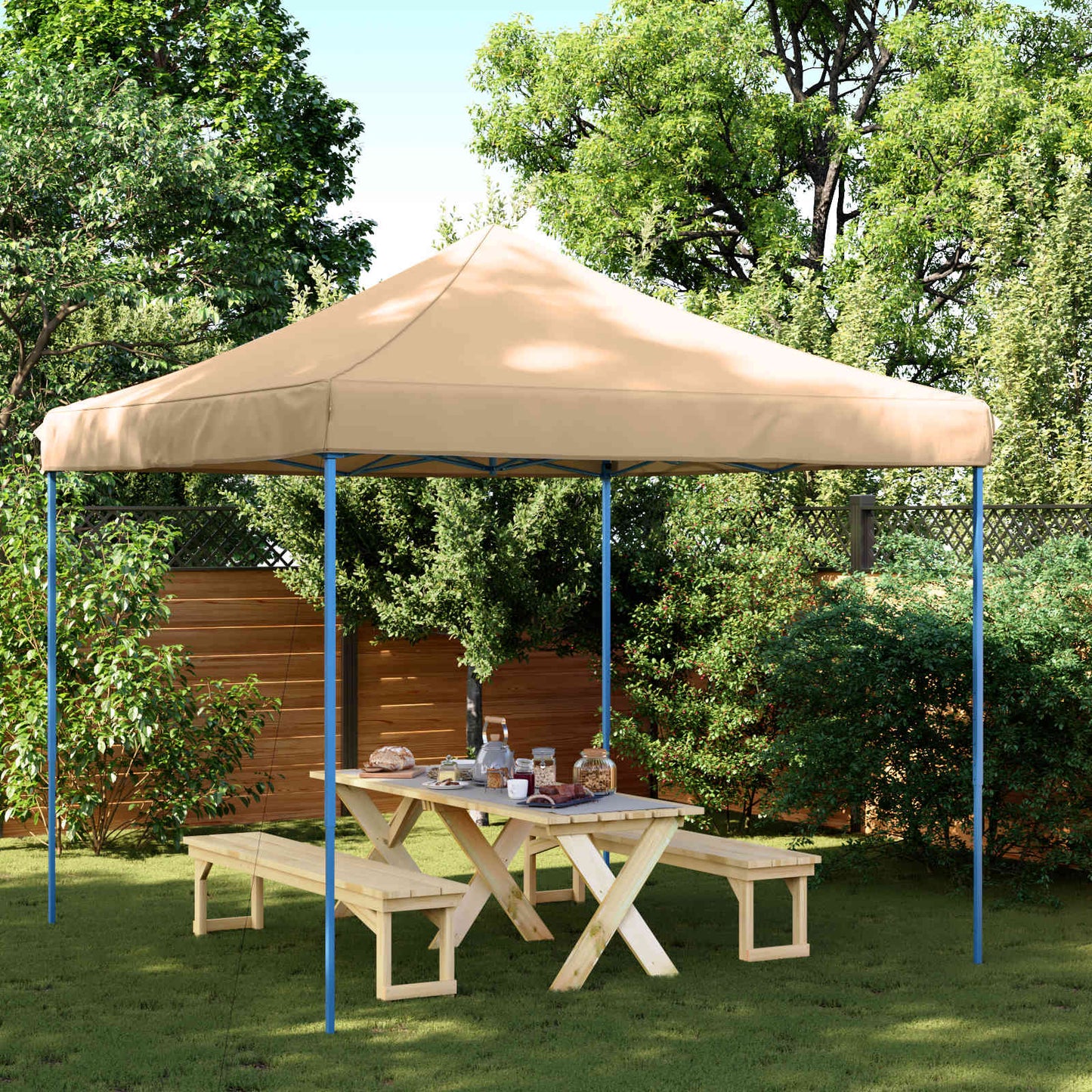 Party Tent 292 x 292 x 315 cm Beige Oxford stof
