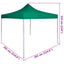 Party Tent Grøn 291 x 291 x 315 cm Oxford stof
