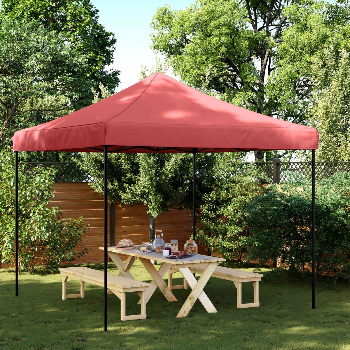 Party Tent 292 x 292 x 315 cm Bordeaux Oxford stof