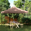 Party Tent 292 x 292 x 315 cm Brun Oxford stof