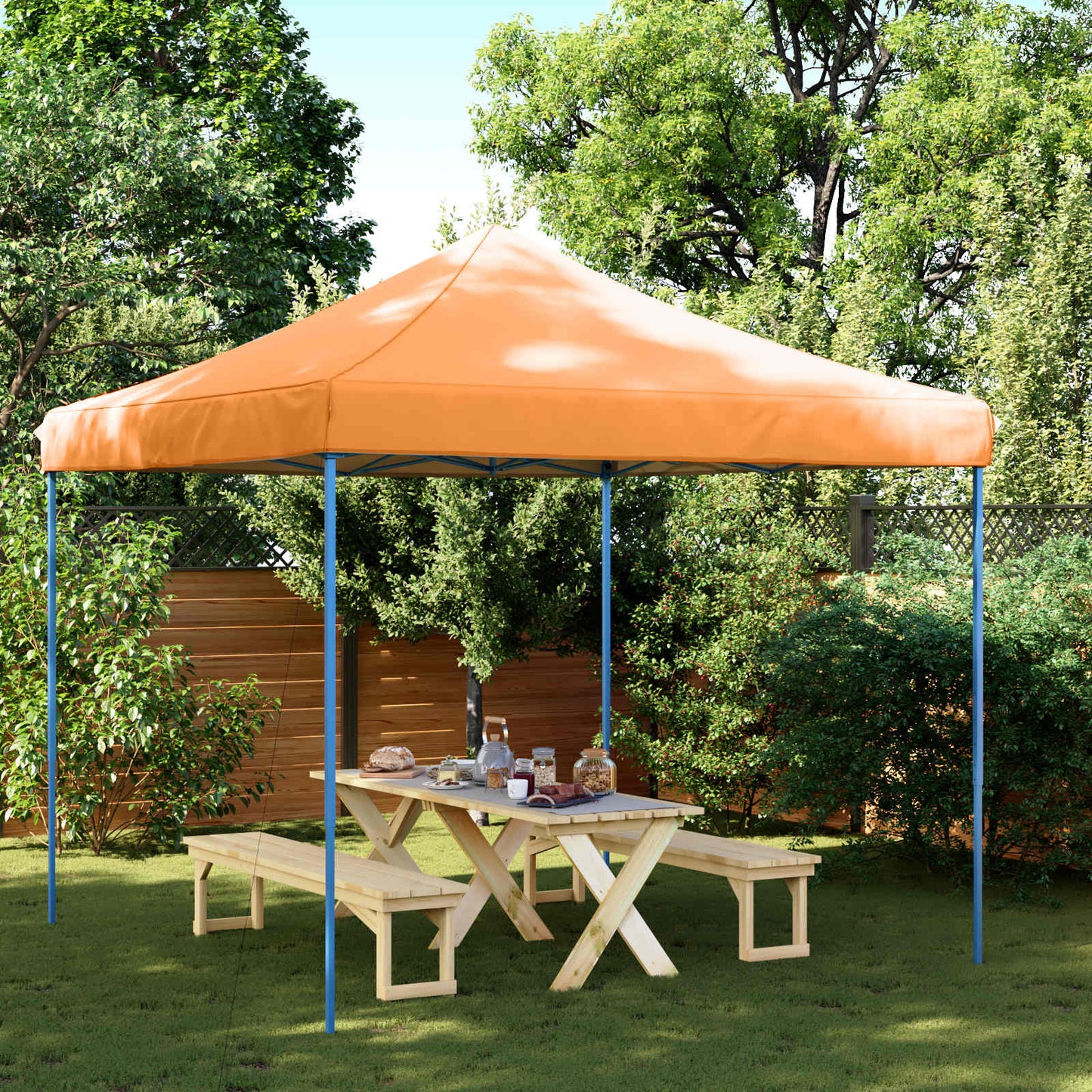 Party Tent 292 x 292 x 315 cm Orange Oxford stof
