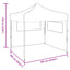 Party Tent Antracit 291 x 291 x 315 cm Oxford stof
