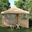 Party Tent Beige 292 x 292 x 315 cm Oxford stof