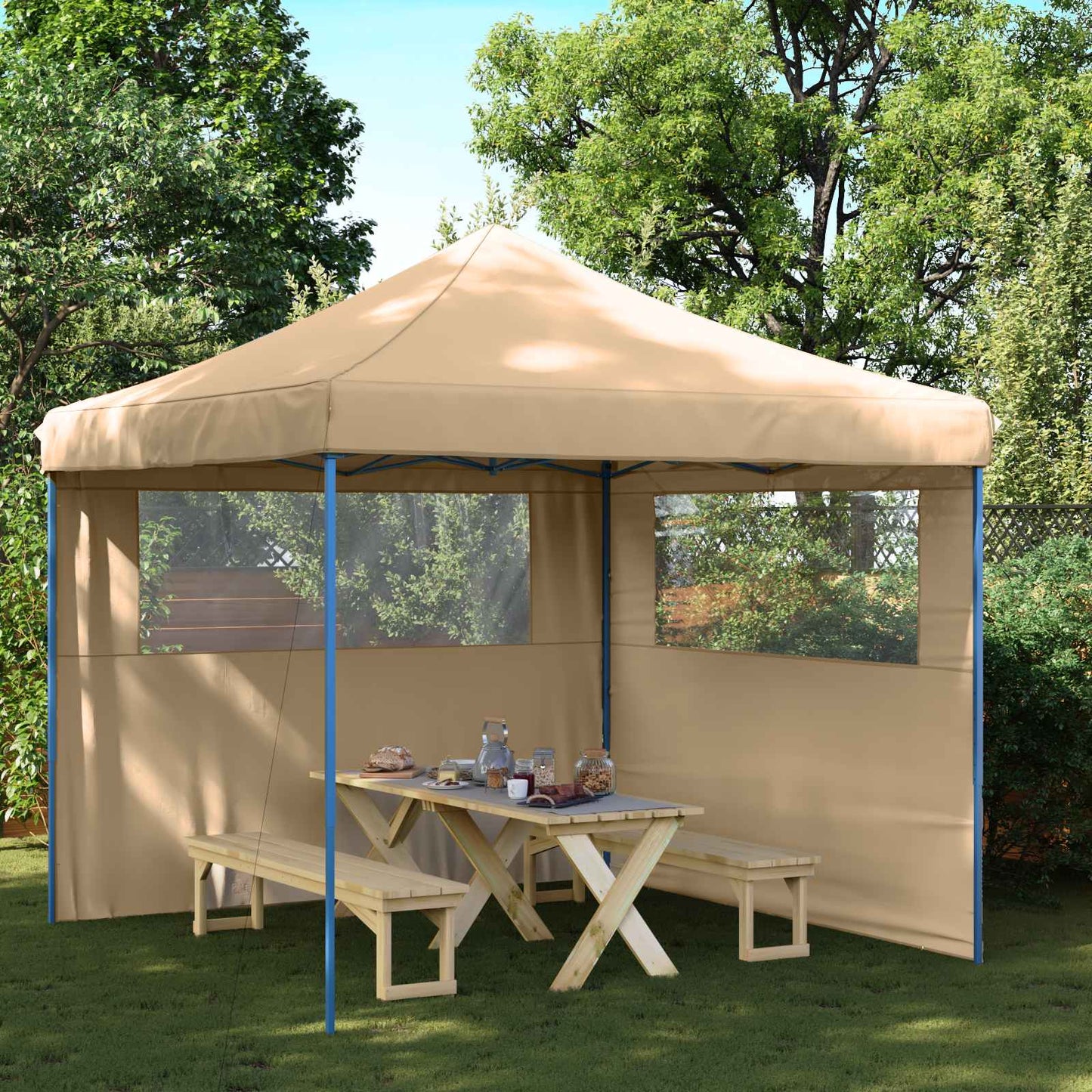 Party Tent 292 x 292 x 315 cm Beige Oxford stof