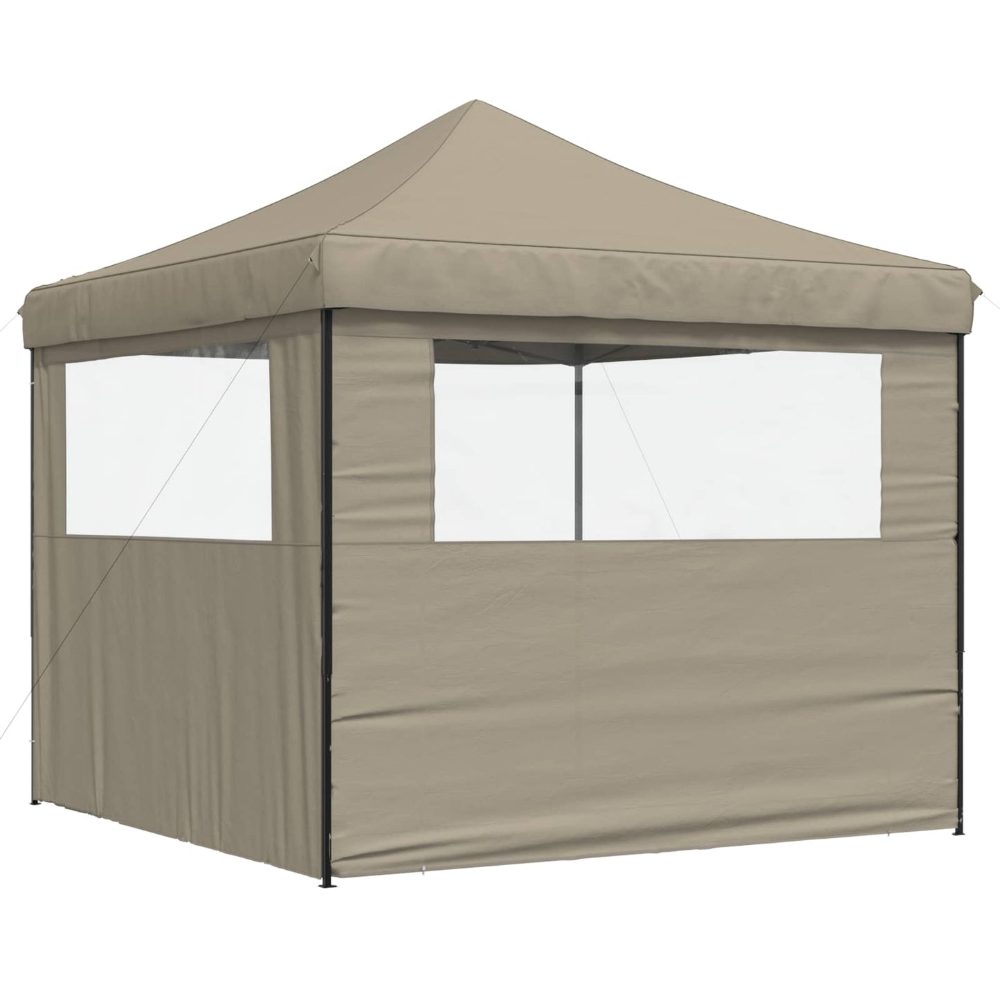 Party Tent 292 x 292 x 315 cm Gråbrun Oxford stof