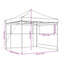 Party Tent Sort 292 x 292 x 315 cm Oxford stof