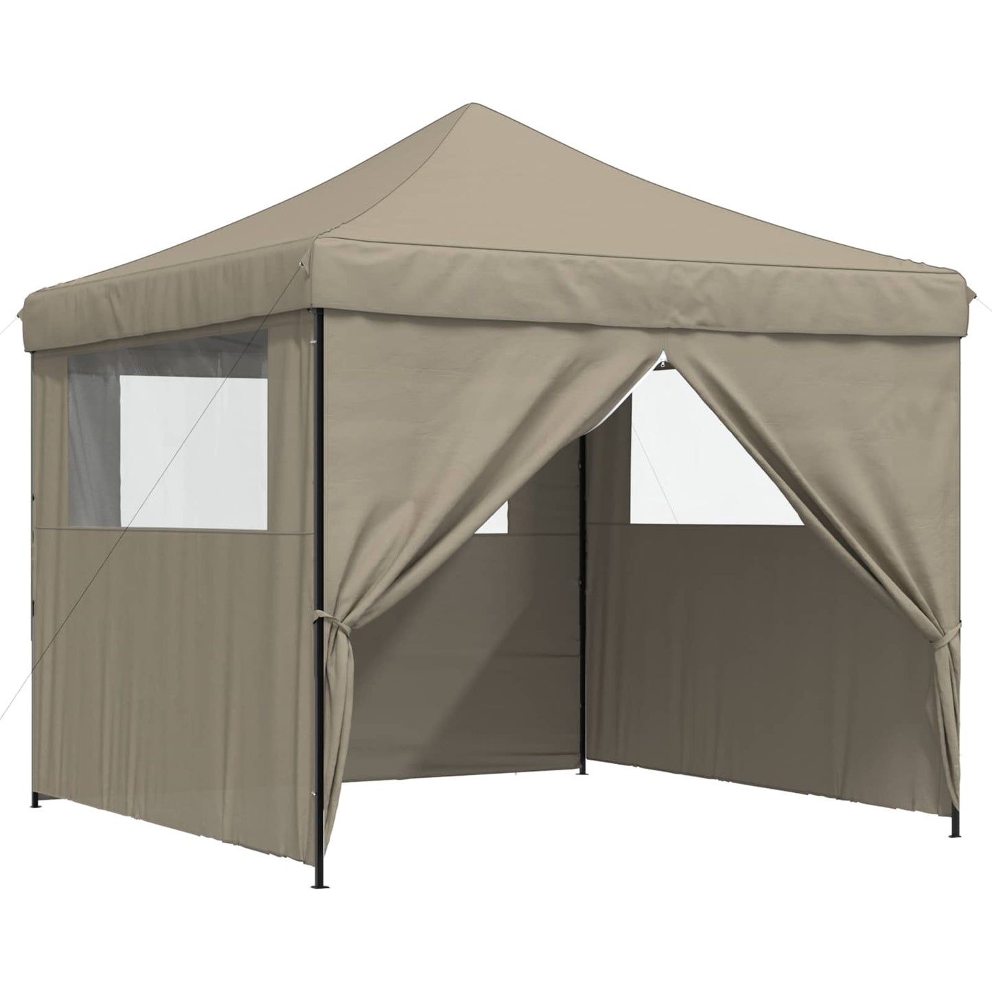 Party Tent 292 x 292 x 315 cm Gråbrun Oxford stof