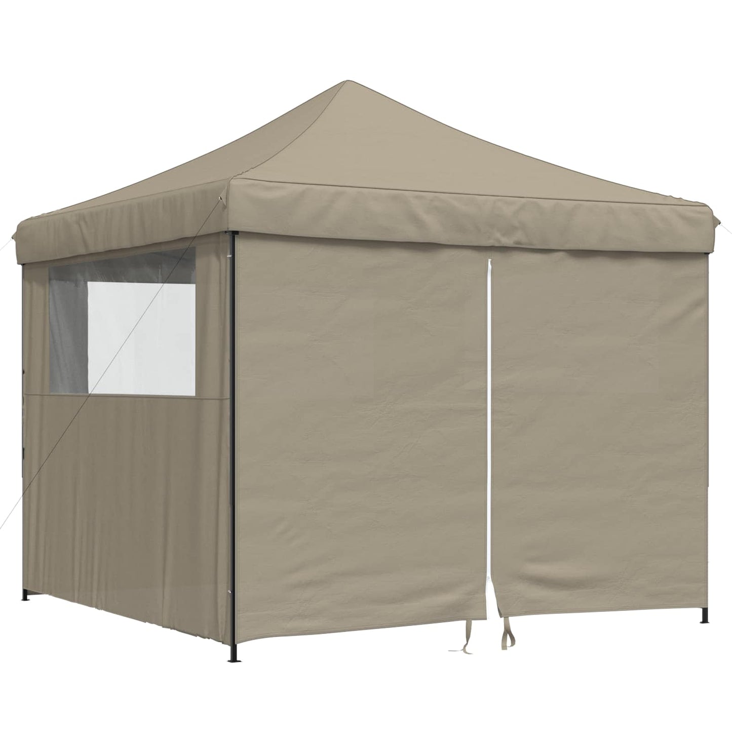 Party Tent 292 x 292 x 315 cm Gråbrun Oxford stof