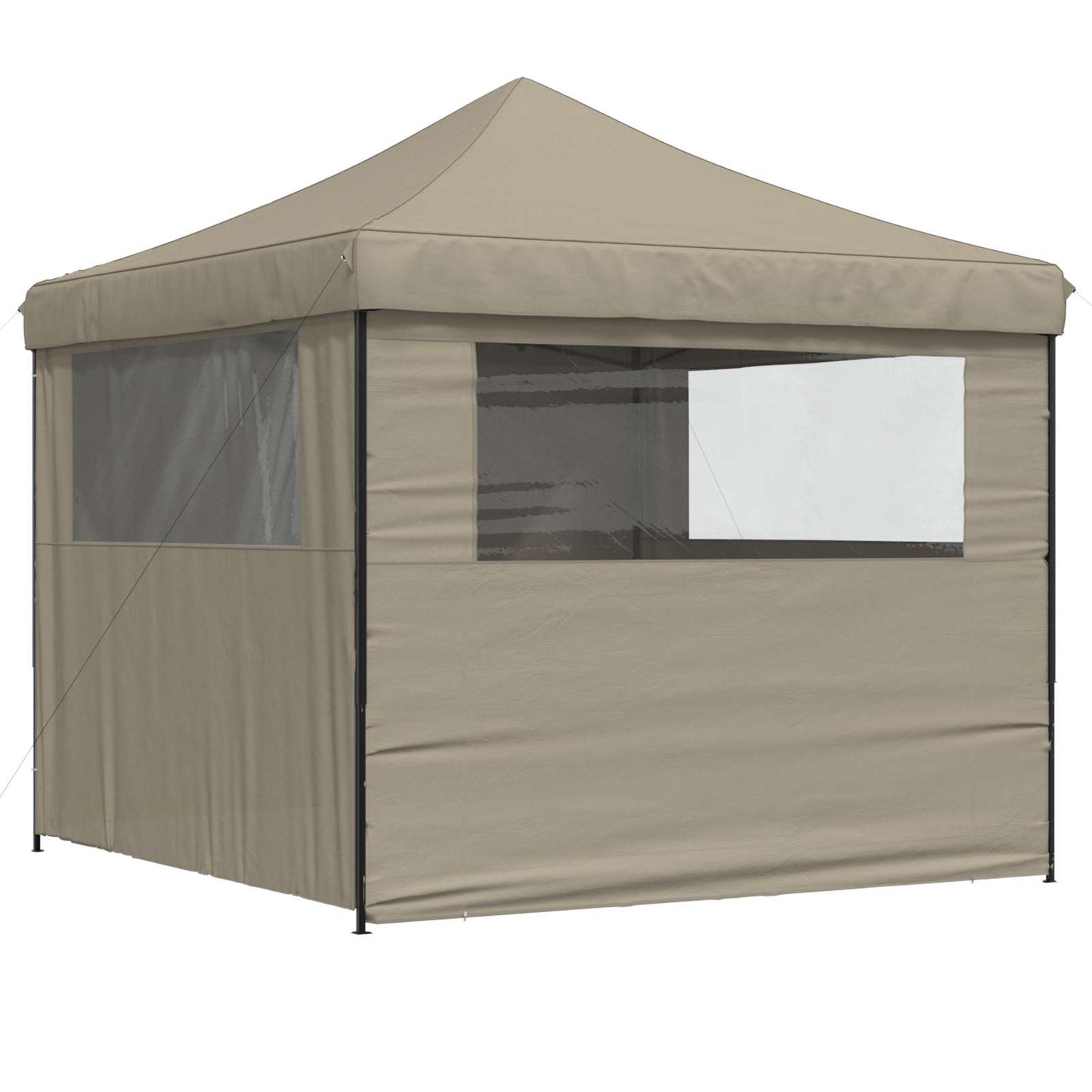 Party Tent 292 x 292 x 315 cm Gråbrun Oxford stof