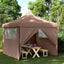 Party Tent Brun 292 x 292 x 315 cm Oxford stof