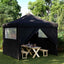 Party Tent Sort 292 x 292 x 315 cm Oxford stof