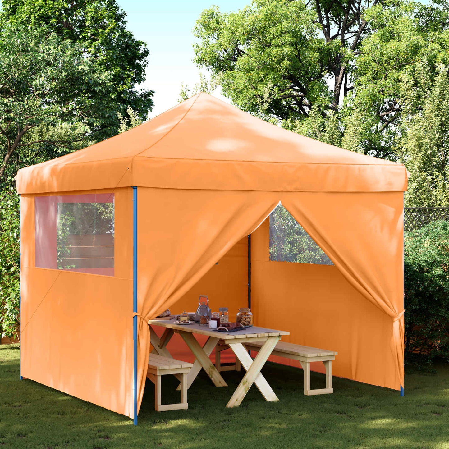 Party Tent 292 x 292 x 315 cm Orange Oxford stof