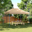 Party Tent Beige 279 x 410 x 315 cm Oxford stof