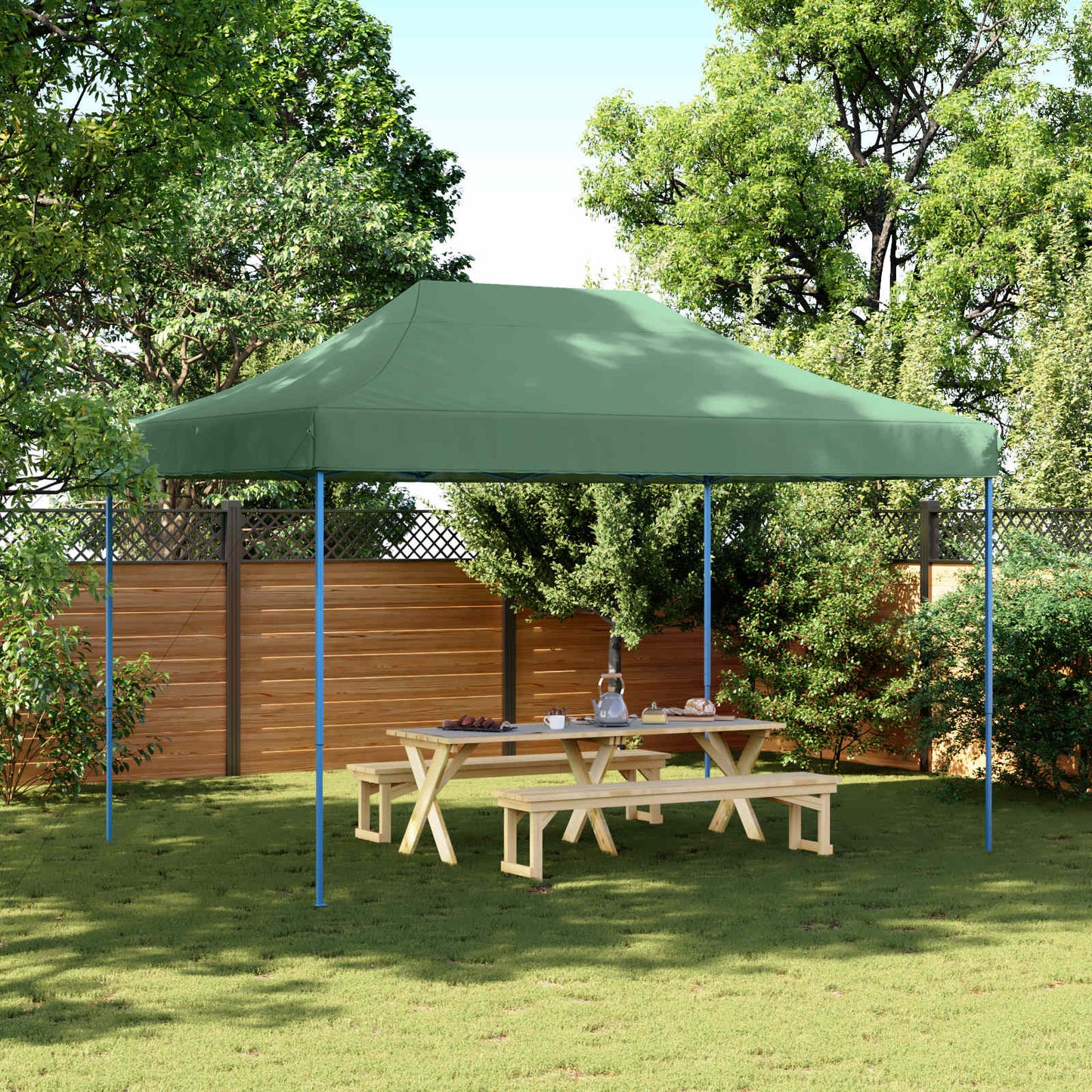 Party Tent 279 x 410 x 315 cm Grøn Oxford stof