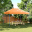 Party Tent 279 x 410 x 315 cm Orange Oxford stof