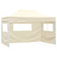 Party Tent 280 x 410 x 315 cm Cremefarvet Oxford stof