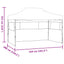Party Tent 280 x 410 x 315 cm Blå Oxford stof