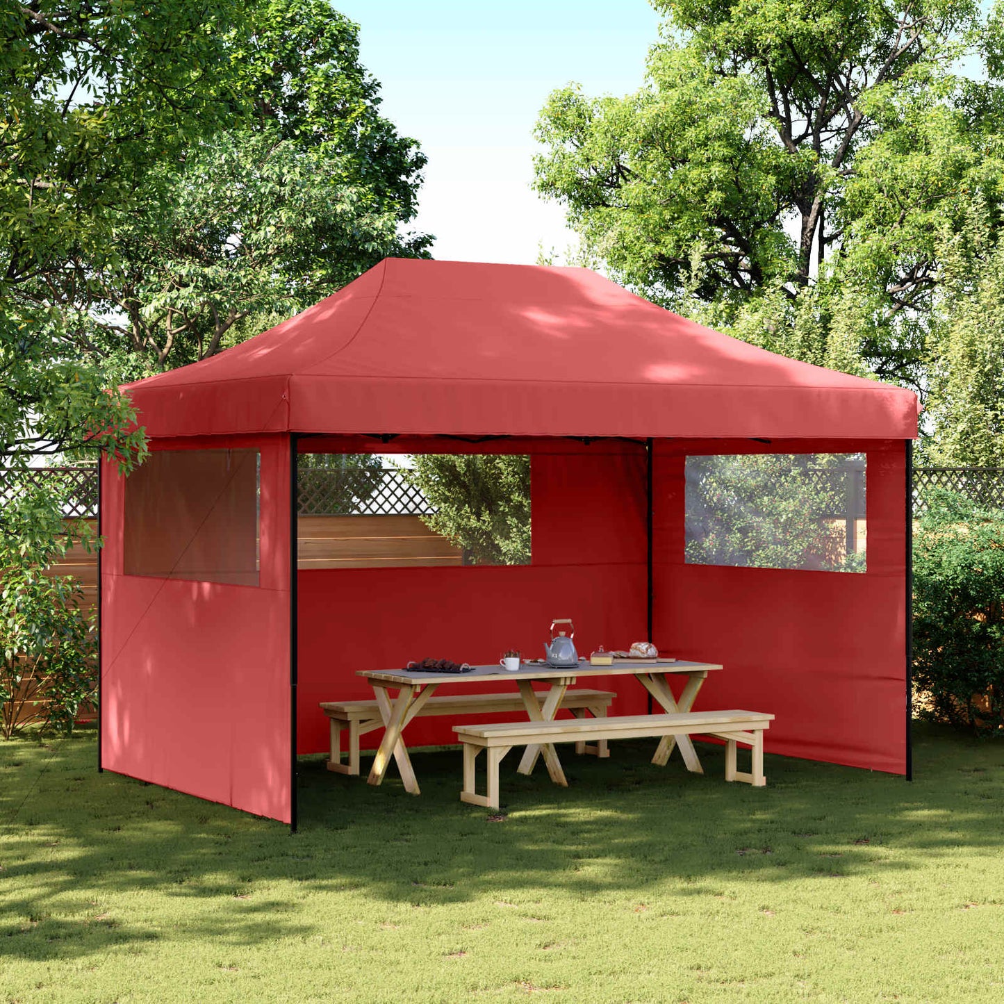 Party Tent 279 x 410 x 315 cm Bordeaux Oxford stof