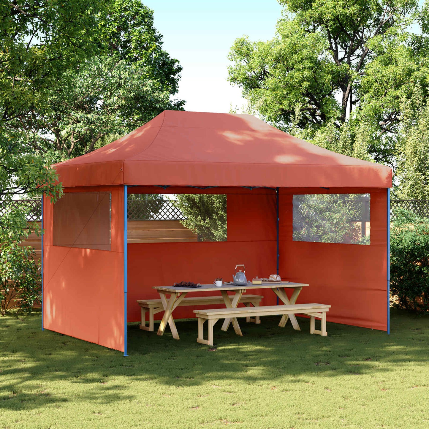Party Tent 279 x 410 x 315 cm Terrakotta Oxford stof