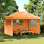 Party Tent 279 x 410 x 315 cm Orange Oxford stof