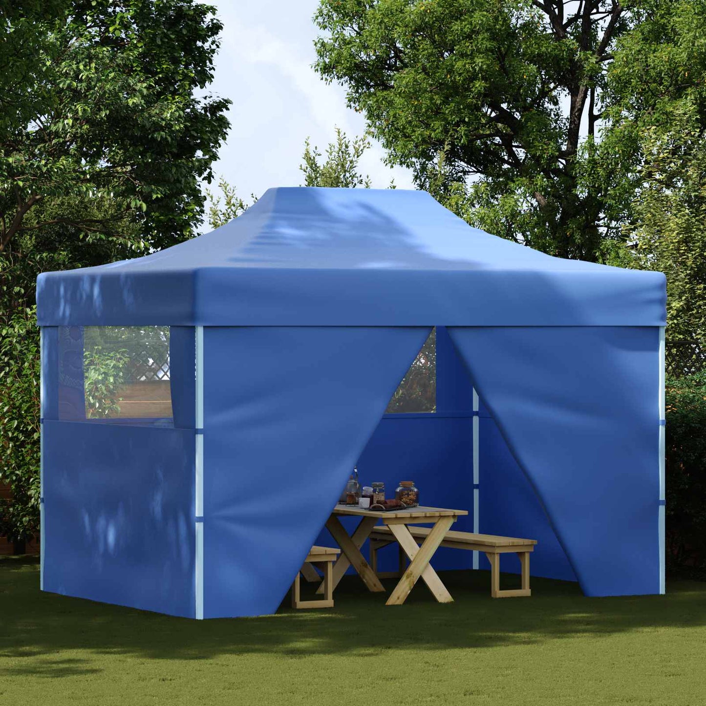 Party Tent 280 x 410 x 315 cm Blå Oxford stof