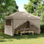 Party Tent Gråbrun 279 x 410 x 315 cm Oxford stof