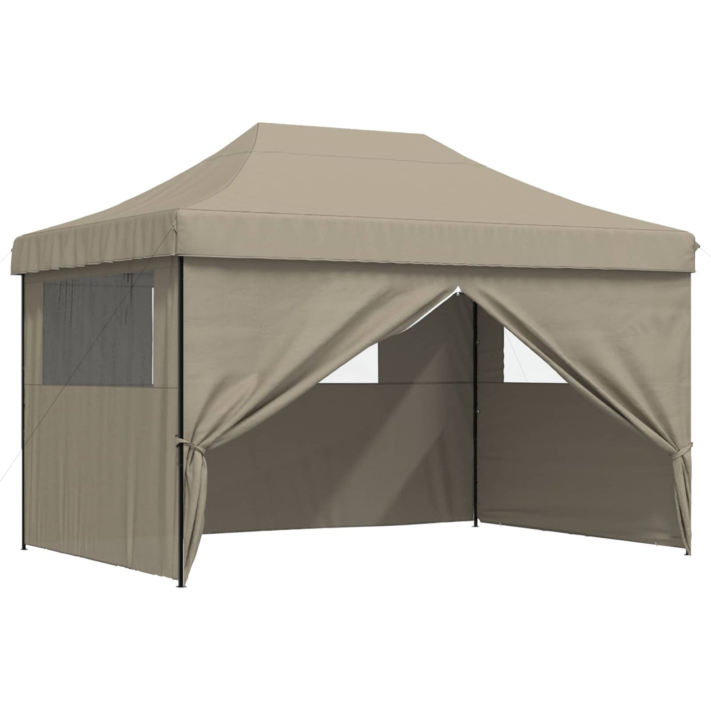Party Tent 279 x 410 x 315 cm Gråbrun Oxford stof