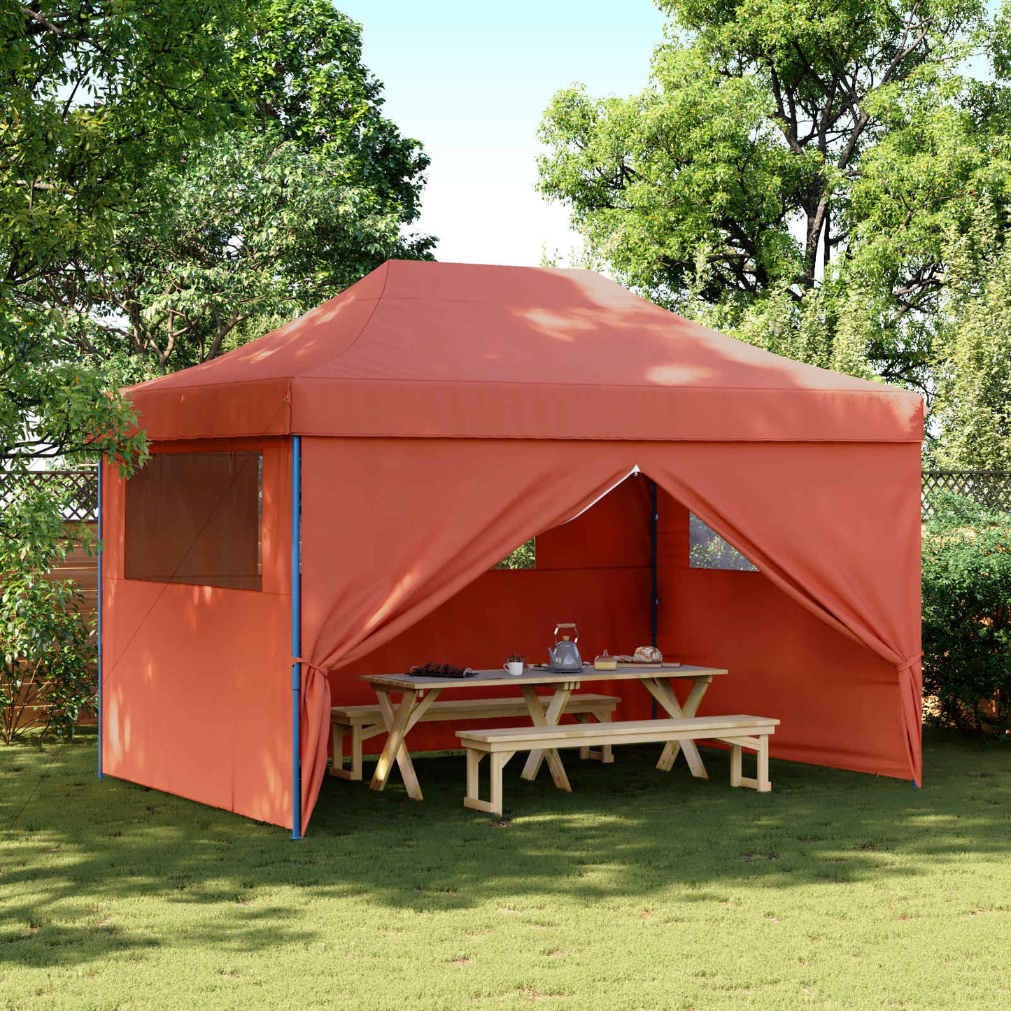 Party Tent 279 x 410 x 315 cm Terrakotta Oxford stof
