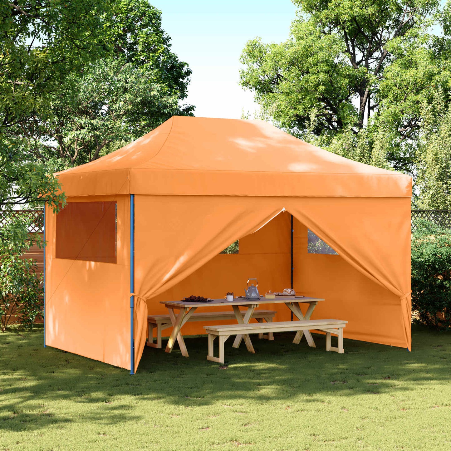 Party Tent 279 x 410 x 315 cm Orange Oxford stof