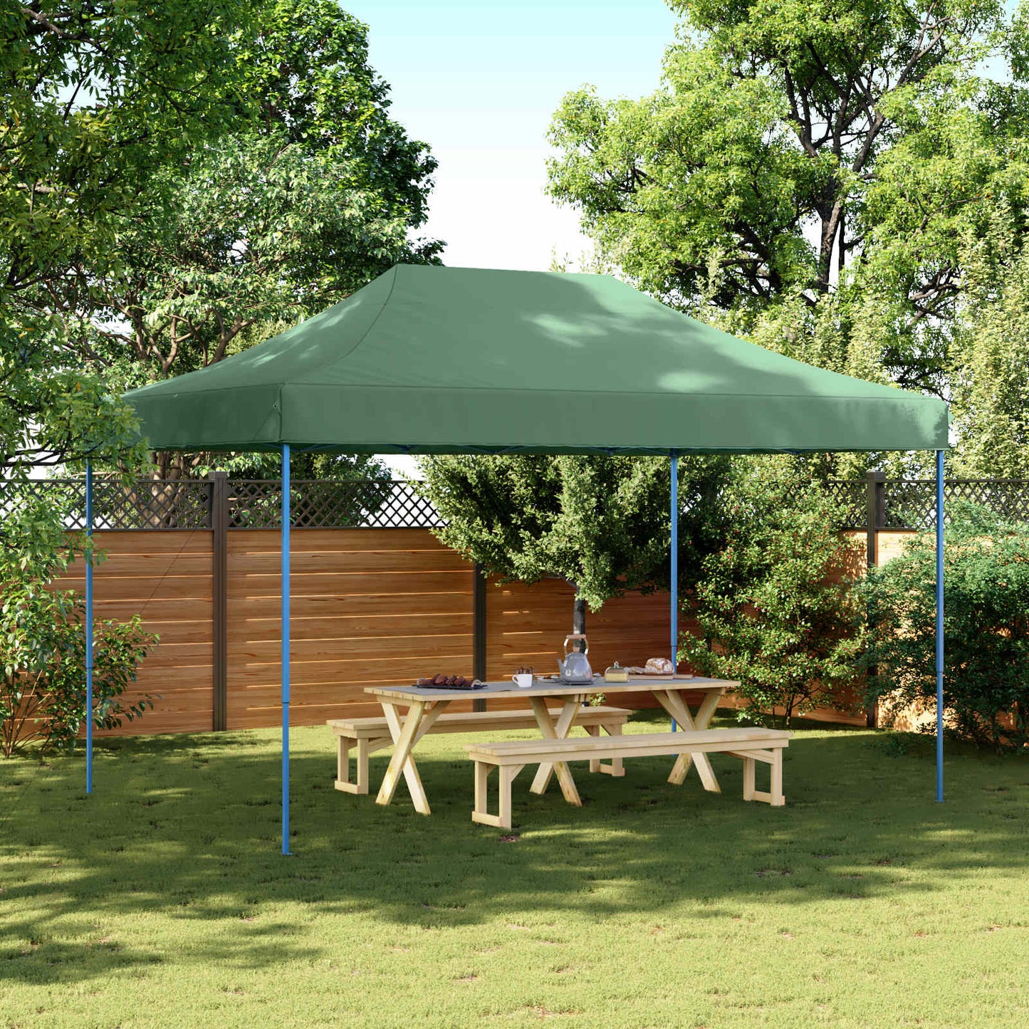 Party Tent 292 x 440 x 315 cm Grøn Oxford stof