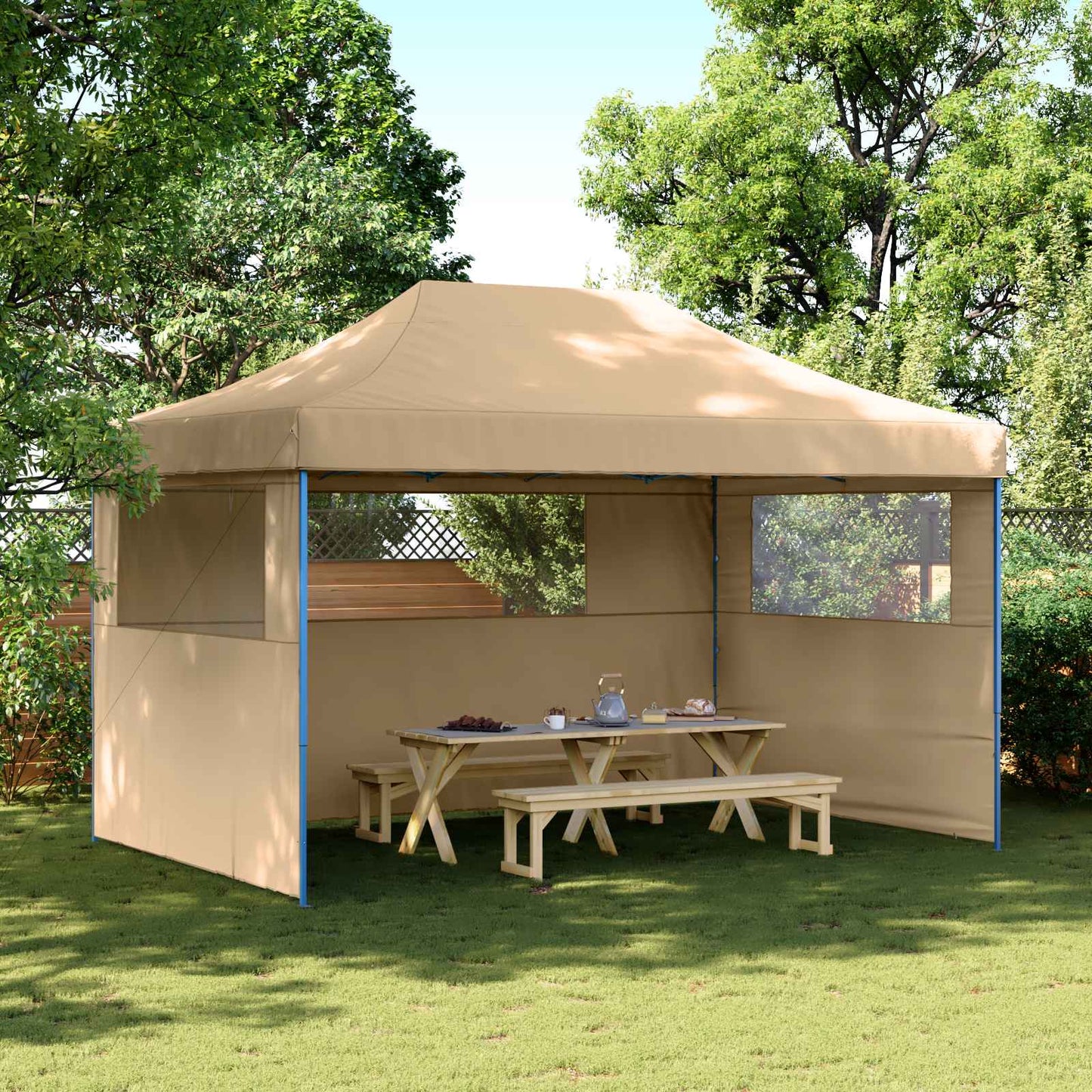 Party Tent 292 x 440 x 315 cm Beige Oxford stof