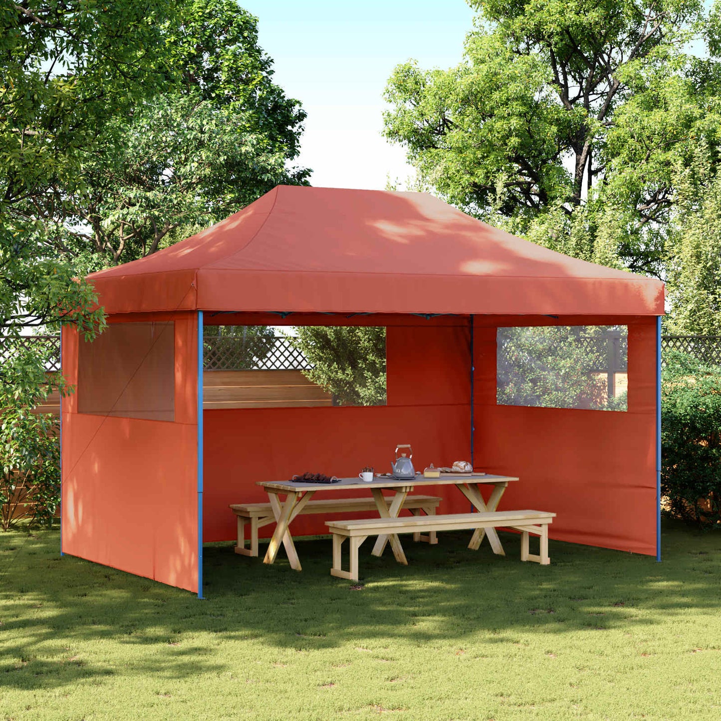 Party Tent 292 x 440 x 315 cm Terrakotta Oxford stof