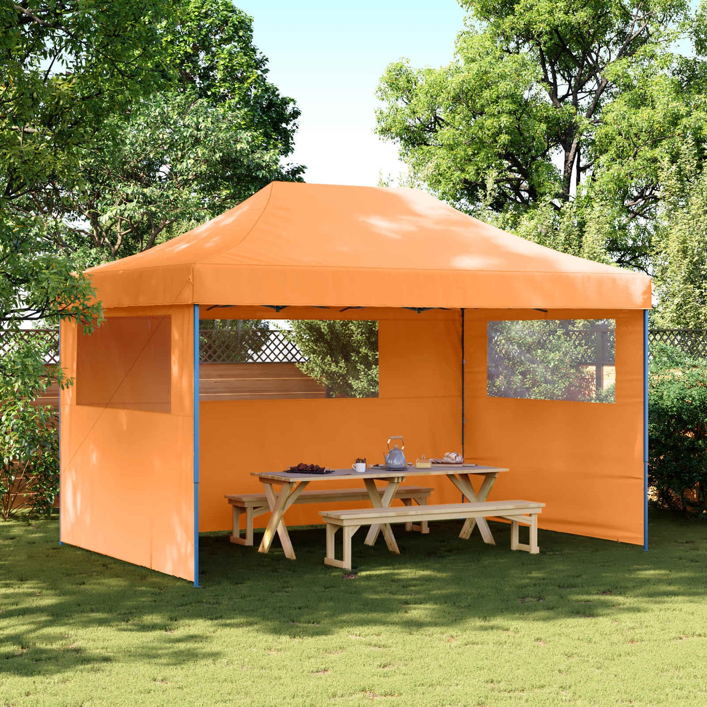 Party Tent 292 x 440 x 315 cm Orange Oxford stof