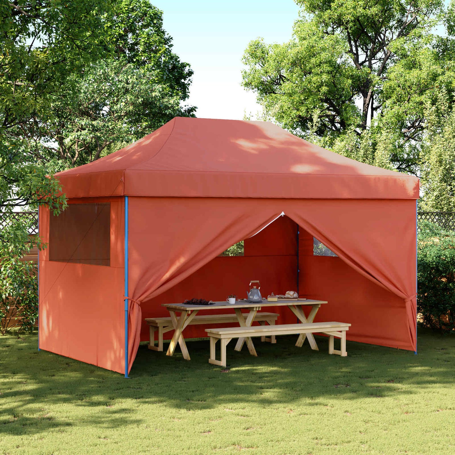 Party Tent 292 x 440 x 315 cm Terrakotta Oxford stof