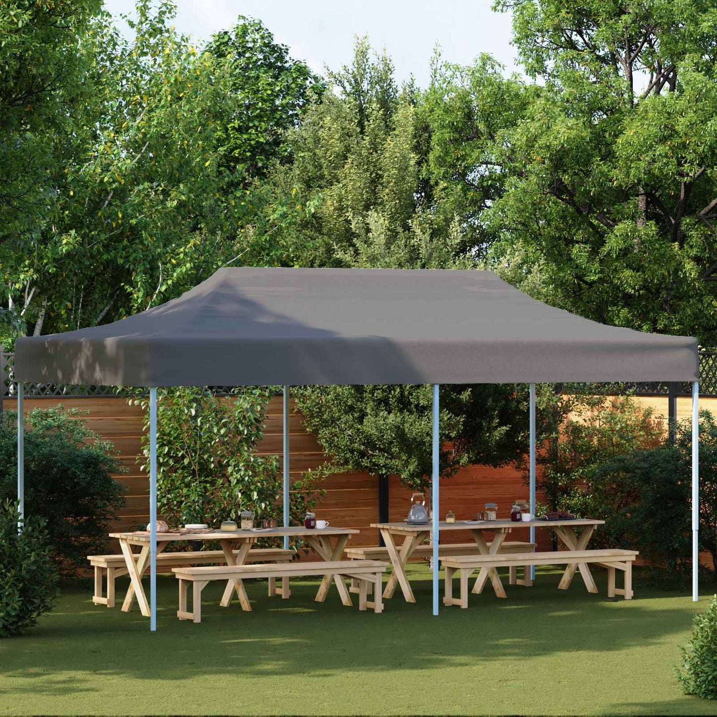 Party Tent 291 x 580 x 315 cm Antracit Oxford stof