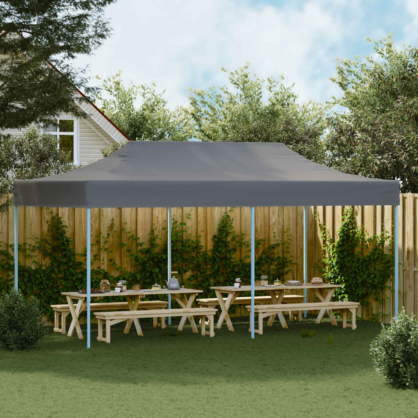 Party Tent 291 x 580 x 315 cm Antracit Oxford stof