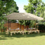 Party Tent 292 x 580 x 315 cm Gråbrun Oxford stof