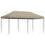 Party Tent 292 x 580 x 315 cm Gråbrun Oxford stof
