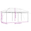 Party Tent 292 x 580 x 315 cm Gråbrun Oxford stof